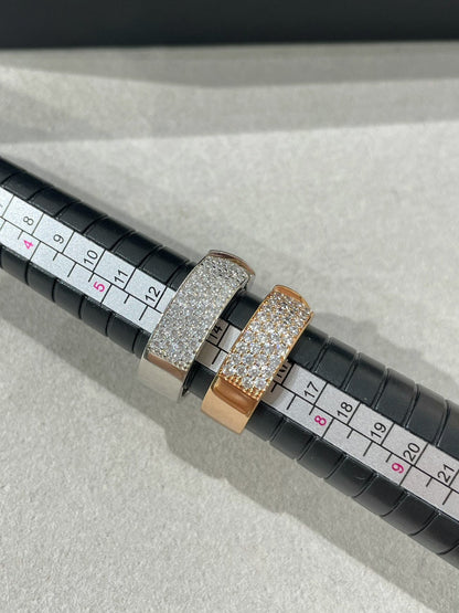 Pomuse LIENS EVIDENCE  DIAMOND PAVED RING