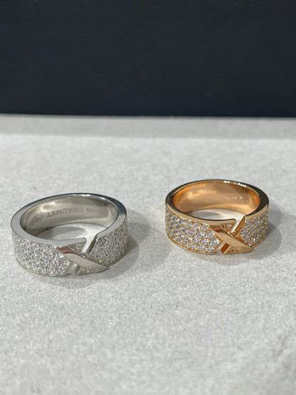 Pomuse LIENS EVIDENCE  DIAMOND PAVED RING