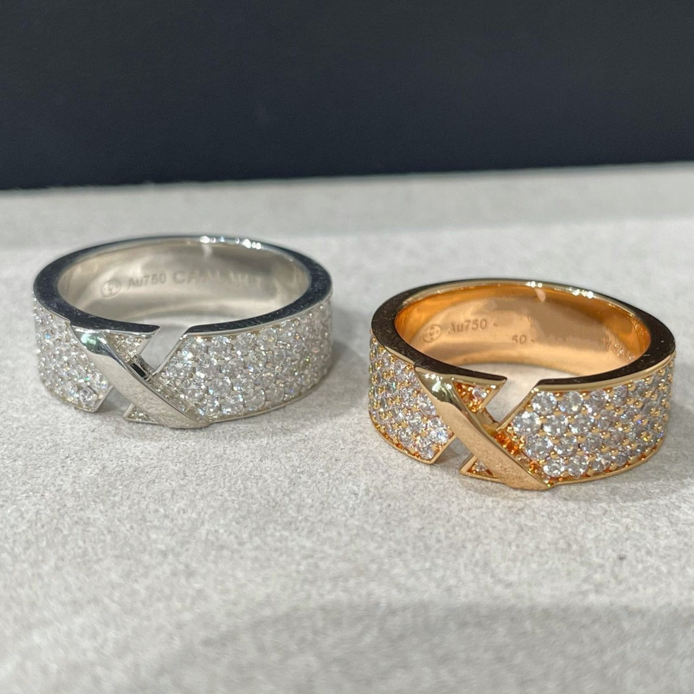 Pomuse LIENS EVIDENCE  DIAMOND PAVED RING