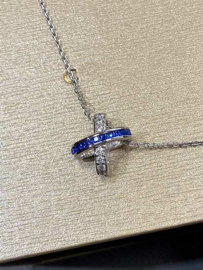 Pomuse LIENS DIAMOND SILVER NECKLACE