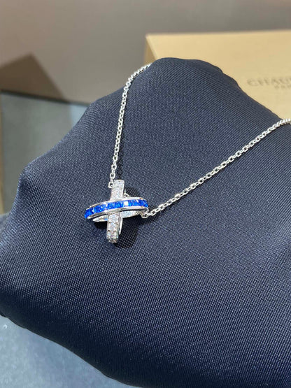 Pomuse LIENS DIAMOND SILVER NECKLACE