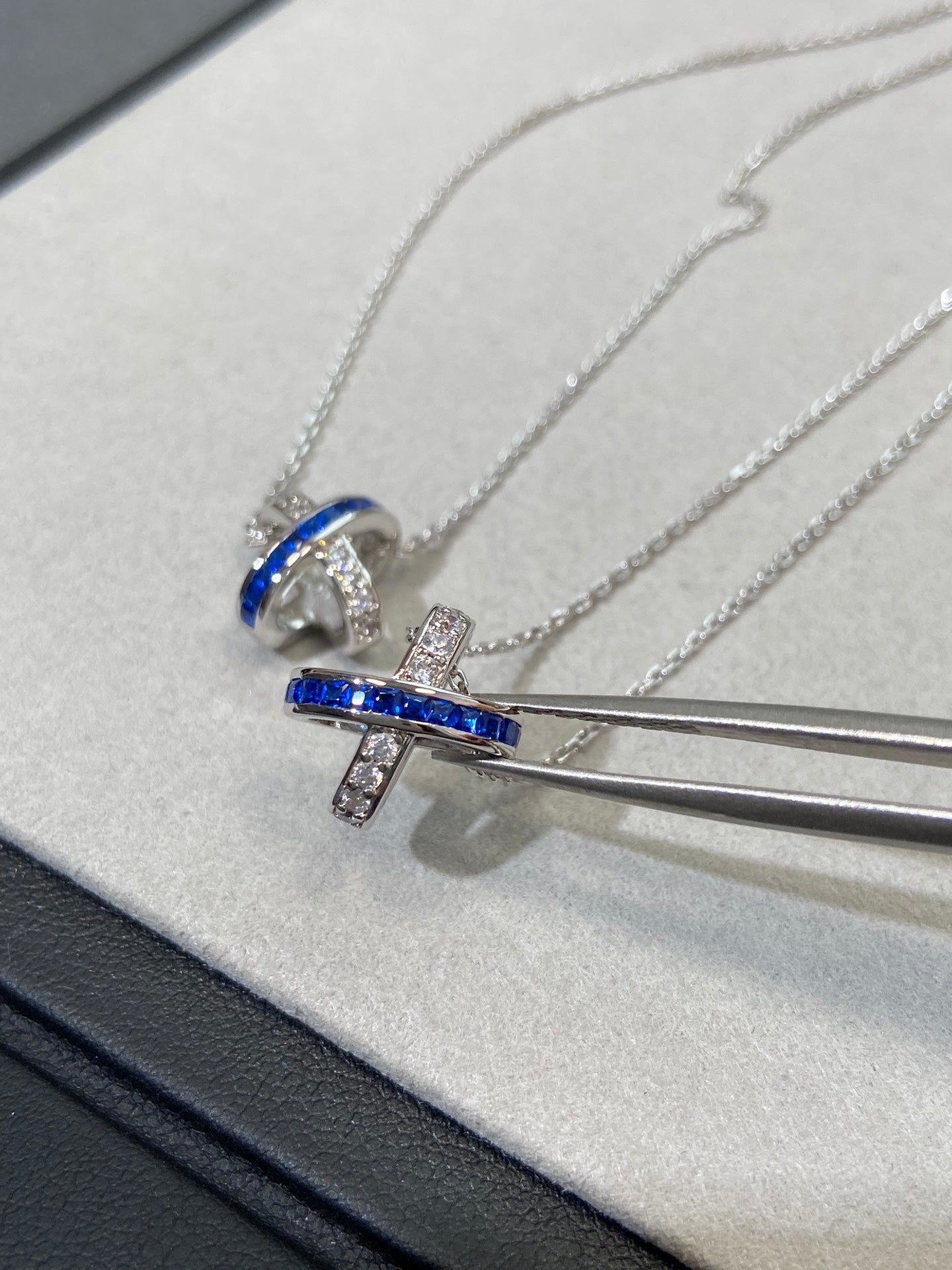 Pomuse LIENS DIAMOND SILVER NECKLACE