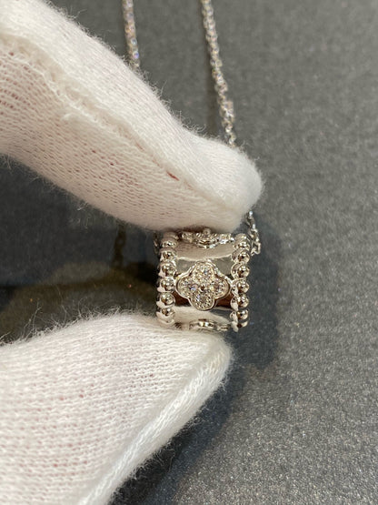 Pomuse PERLEE PEDANT SIVLER DIAMOND NECKLACE