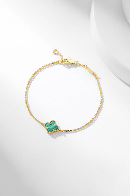 Pomuse CLOVER BRACELET MALACHITE 1 MOTIF