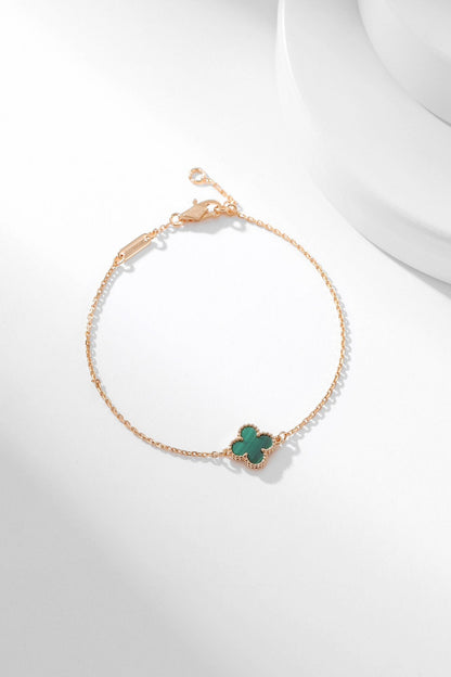 Pomuse CLOVER BRACELET MALACHITE 1 MOTIF