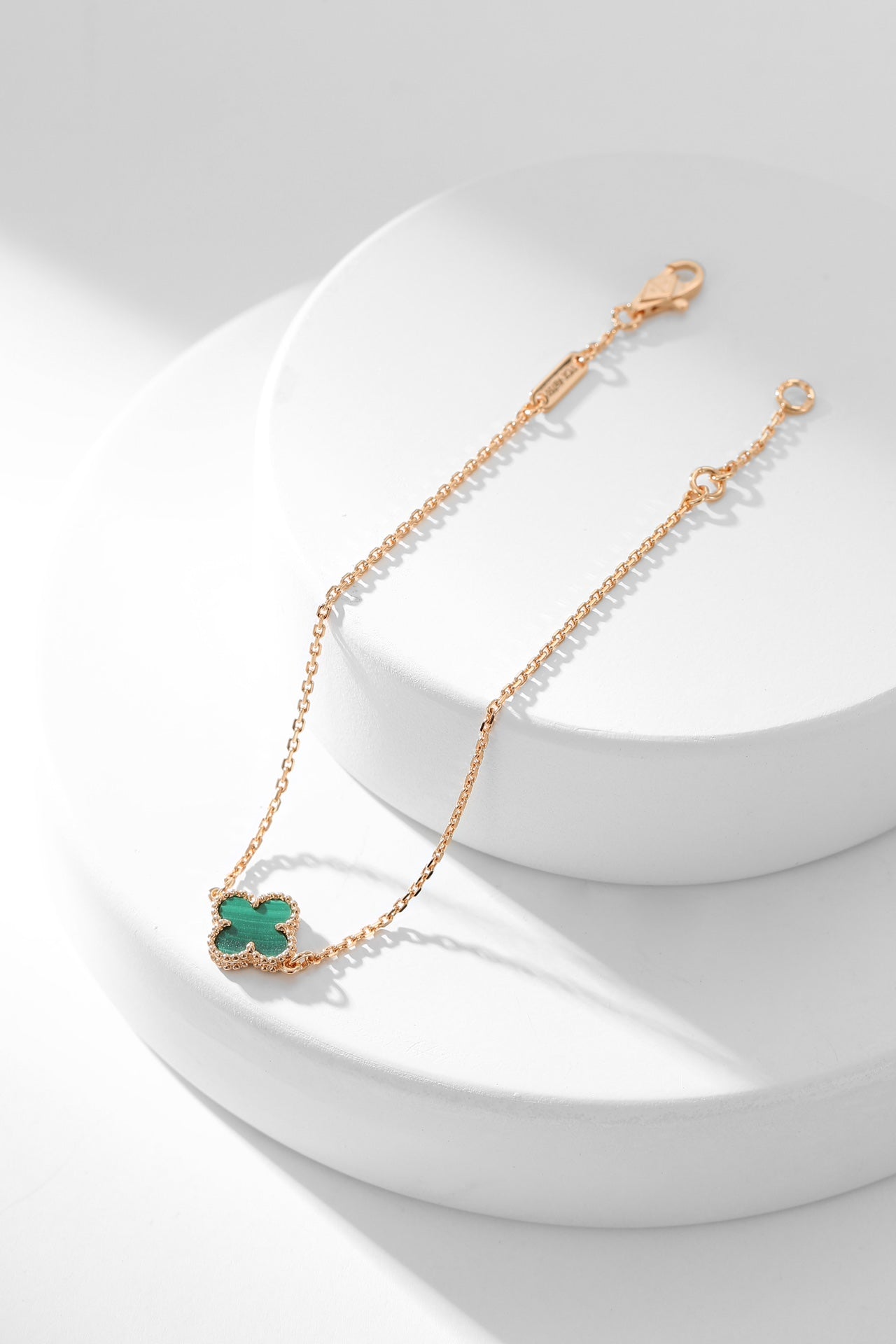 Pomuse CLOVER BRACELET MALACHITE 1 MOTIF
