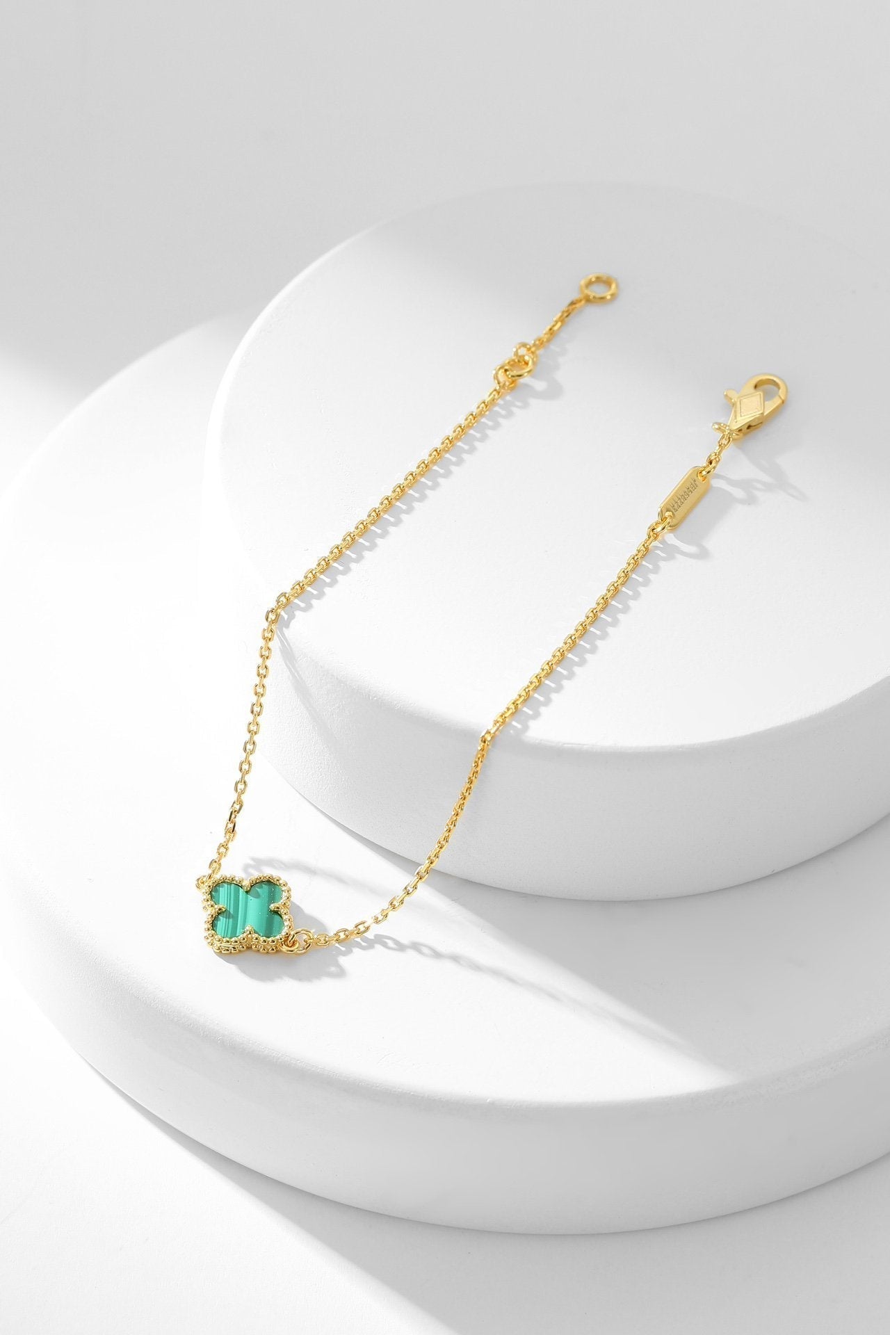 Pomuse CLOVER BRACELET MALACHITE 1 MOTIF