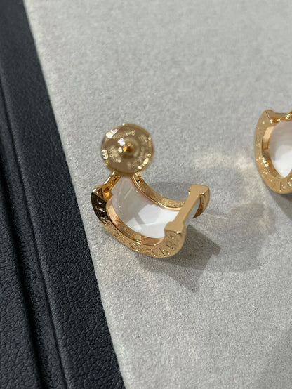 Pomuse ZERO 1 PINK GOLD CERAMIC EARRINGS