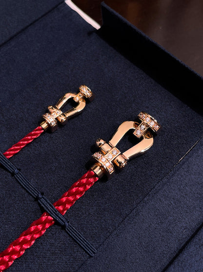 Pomuse FORCE 10 HALF DIAMOND PINK GOLD RED CORDERI LARGE AND MEDIUM MODEL