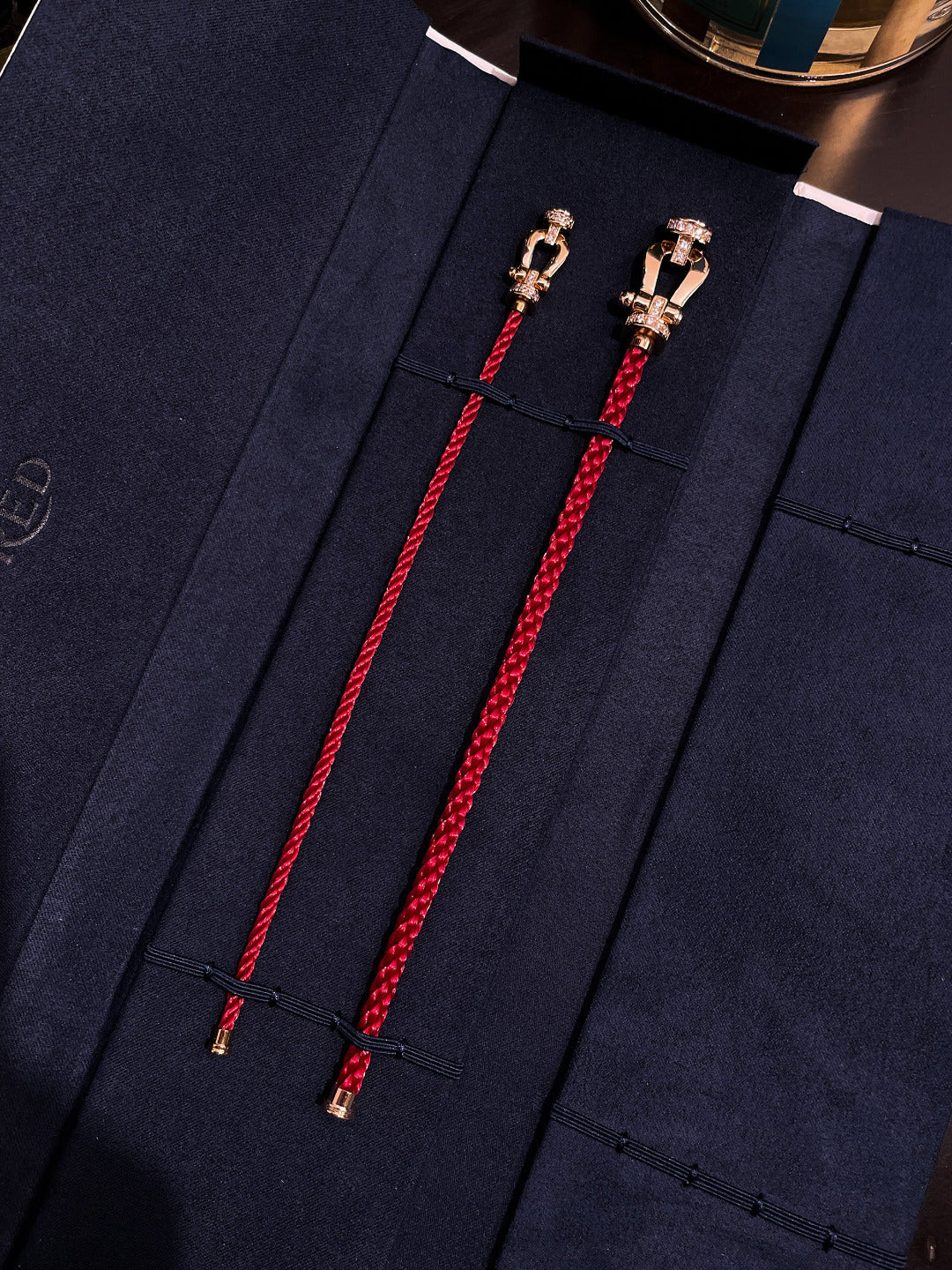 Pomuse FORCE 10 HALF DIAMOND PINK GOLD RED CORDERI LARGE AND MEDIUM MODEL