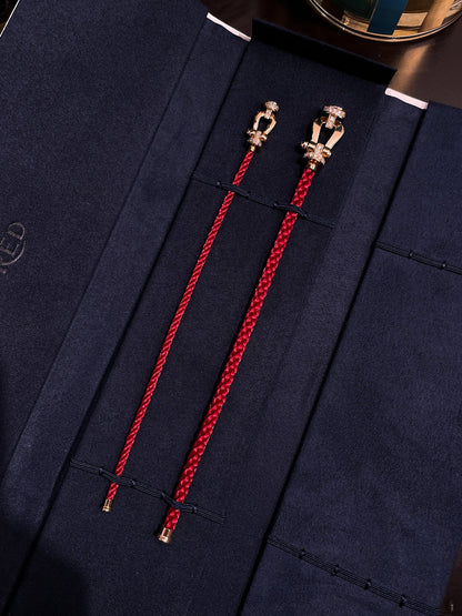 Pomuse FORCE 10 HALF DIAMOND PINK GOLD RED CORDERI LARGE AND MEDIUM MODEL