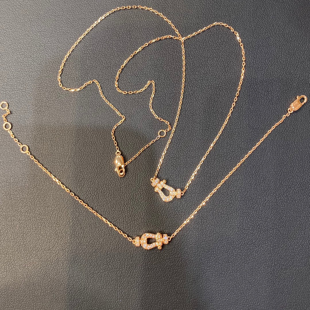 Pomuse FORCE 10 DIAMANT-ROSÉGOLD-HALSKETTE, MINIMODELL