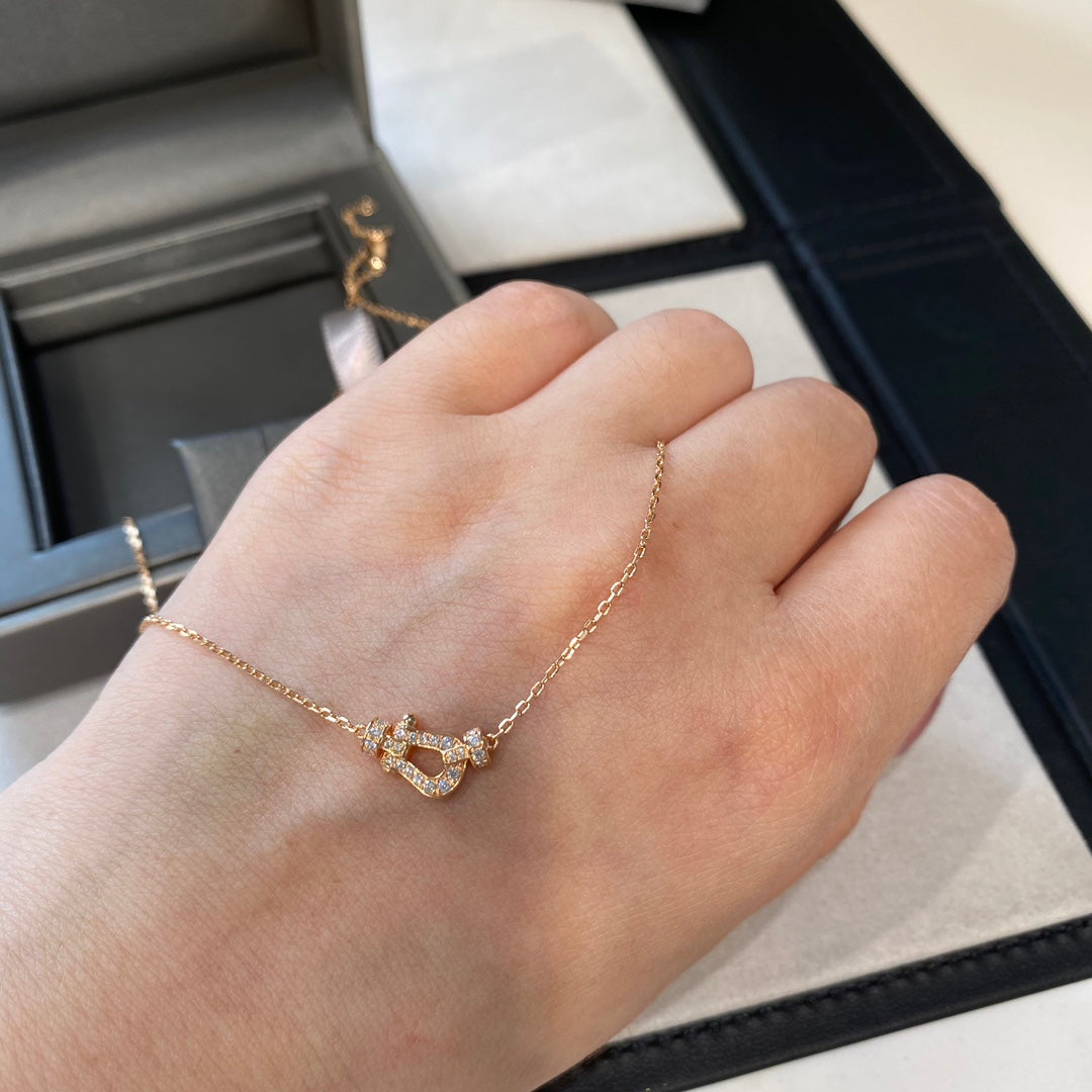 Pomuse FORCE 10 DIAMANT-ROSÉGOLD-HALSKETTE, MINIMODELL