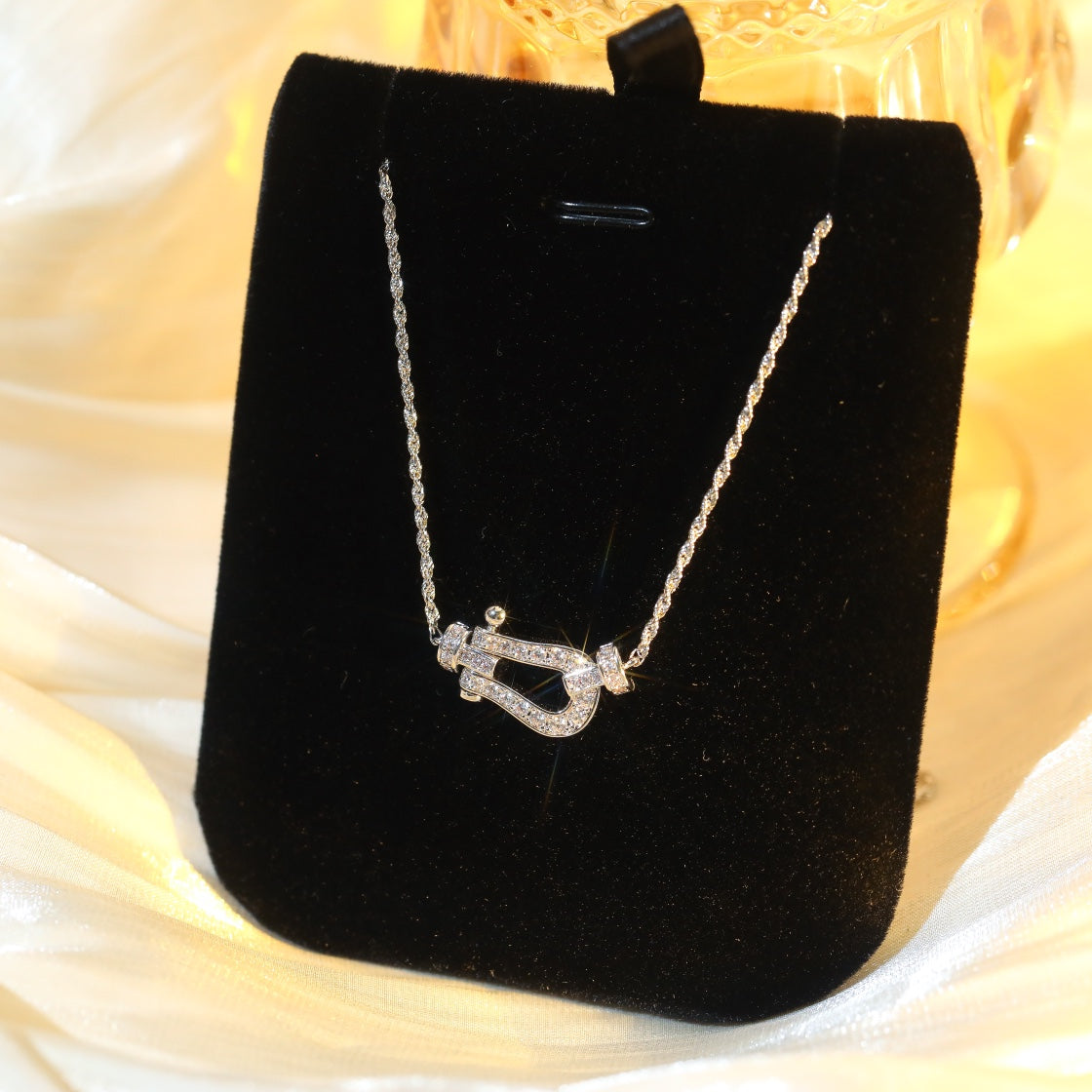 Pomuse FORCE 10 DIAMOND SILVER NECKLACE MINI MODEL