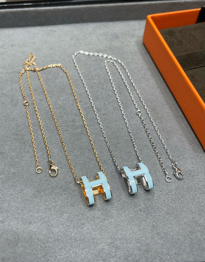 Pomuse POP H SKY BLUE NECKLACE