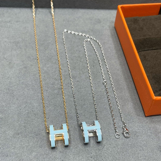 Pomuse POP H SKY BLUE NECKLACE