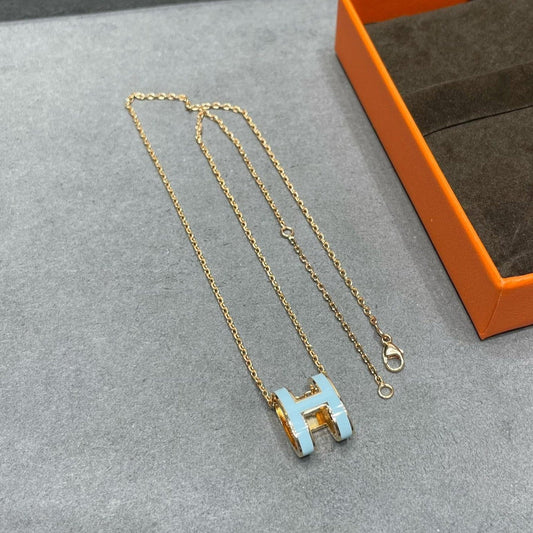 Pomuse POP H SKY BLUE NECKLACE