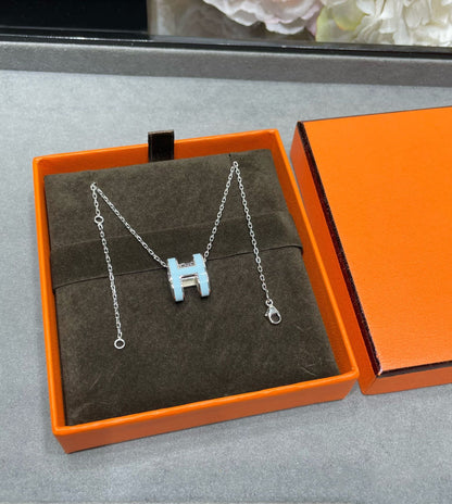 Pomuse POP H SKY BLUE NECKLACE