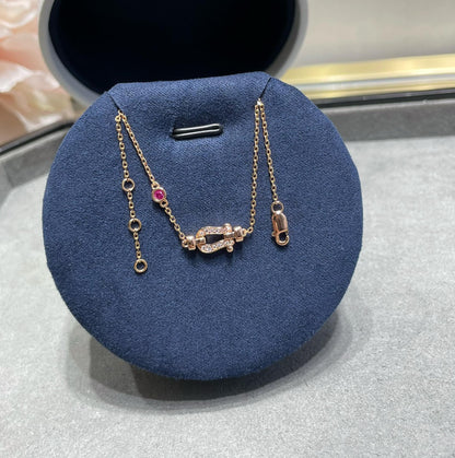 Pomuse FORCE 10 DIAMOND CHAIN LINK PINK GOLD BRACELET