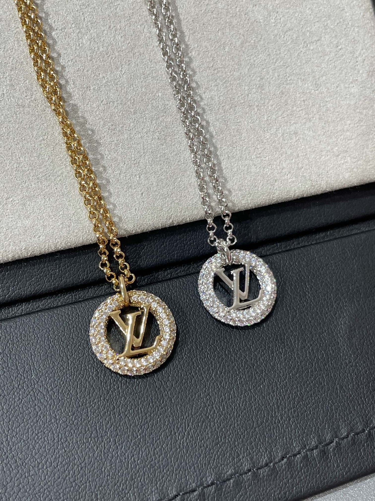 Pomuse BY NIGHT DIAMOND PAVED NECKLACE