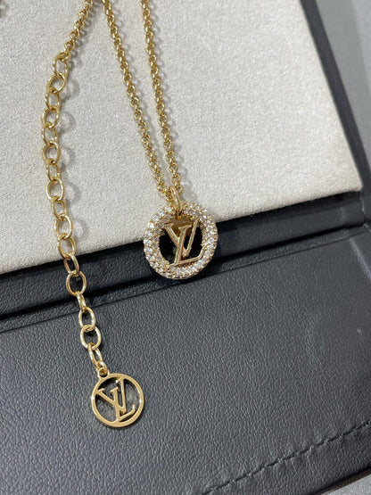 Pomuse BY NIGHT DIAMOND PAVED NECKLACE