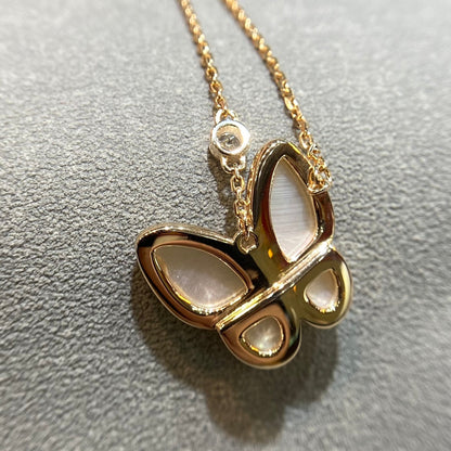 Pomuse BUTTERFLY MOP DIAMOND NECKLACE