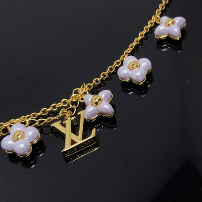 Pomuse LOGO 6 MOTIF STAR AND SUN GOLD BRACELET