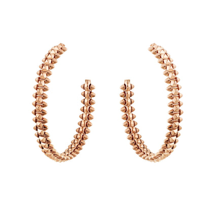 Pomuse CLASH LARGE HOOP EARRINGS