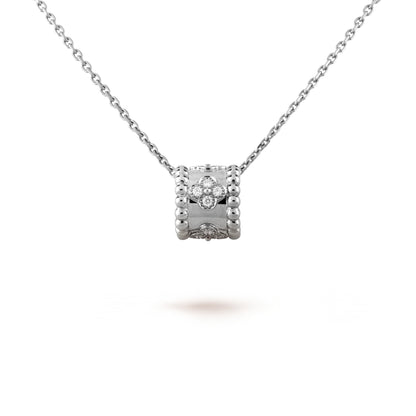 Pomuse PERLEE PEDANT SIVLER DIAMOND NECKLACE