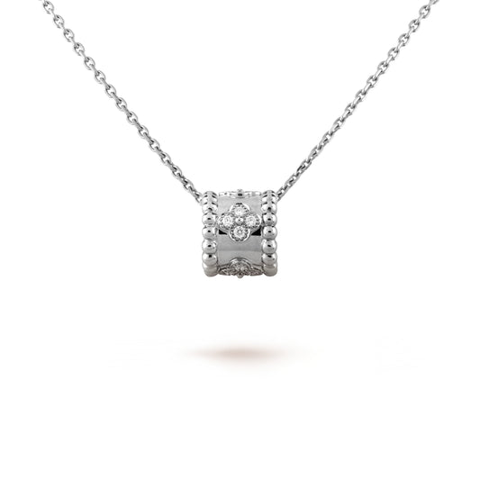 Pomuse PERLEE PEDANT SIVLER DIAMOND NECKLACE