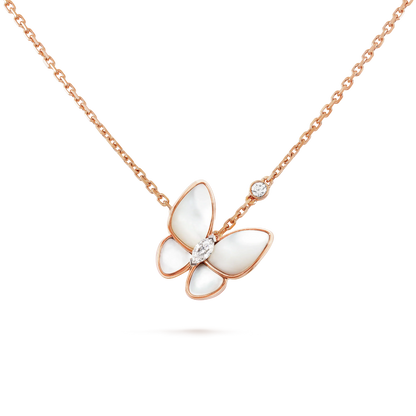 Pomuse BUTTERFLY MOP DIAMOND NECKLACE