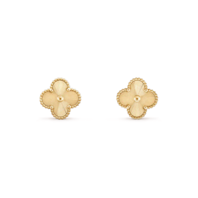 Pomuse CLOVER MINI 9.5MM LASER EARRINGS