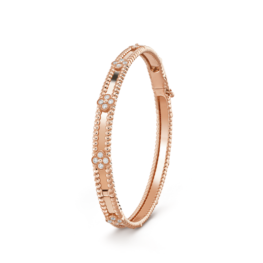 Pomuse CLOVER BRACELET 4MM DIAMONDS
