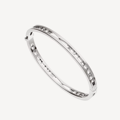 Pomuse ZERO 1 SPIRAL LOGO SILVER BRACELET