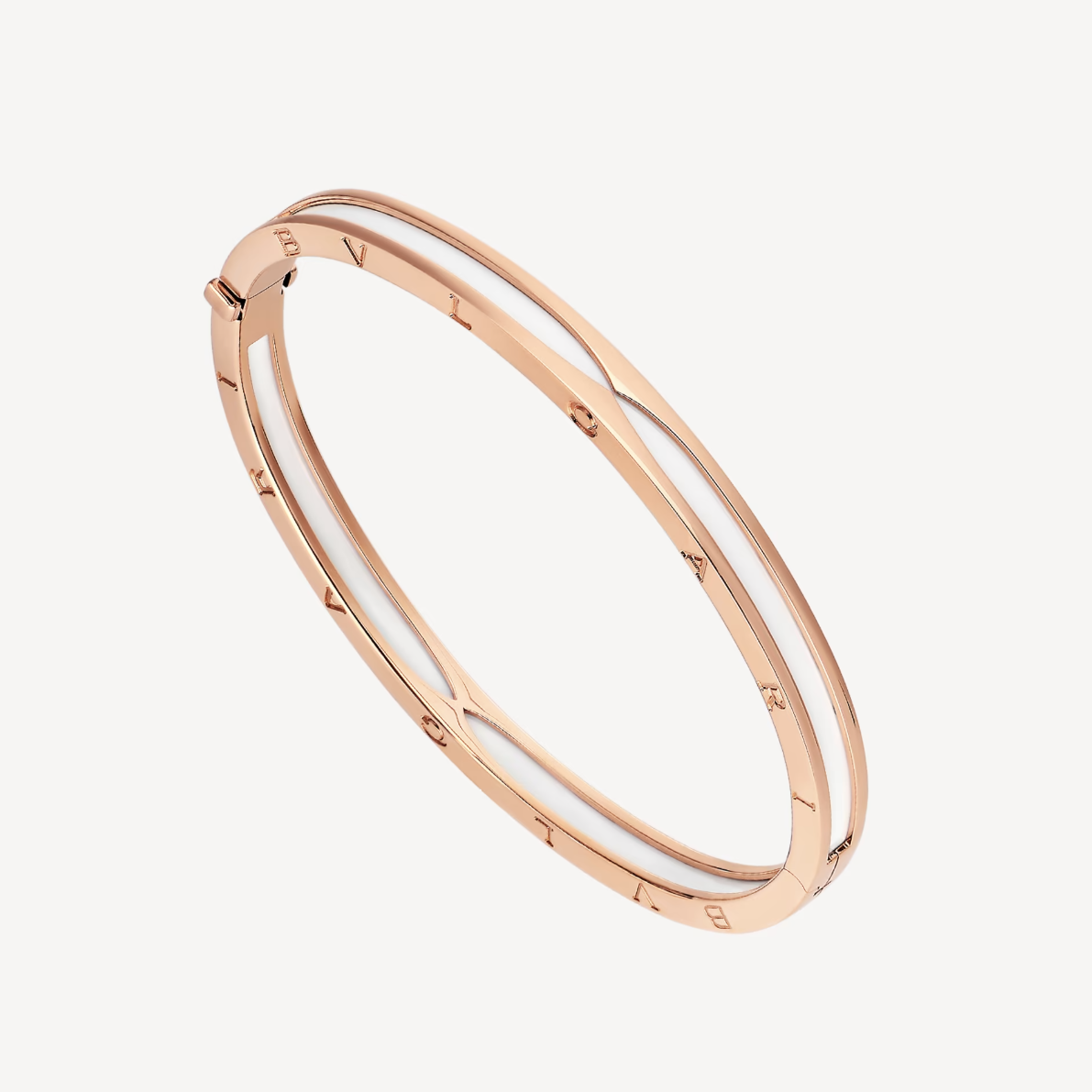 Pomuse ZERO 1 PINK GOLD WITH WHITE CERAMIC BRACELET