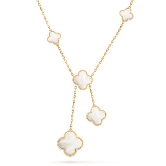 Pomuse CLOVER MOTHER OF PEARL NECKLACE 6 MOTIF