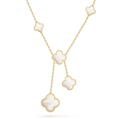 Pomuse CLOVER MOTHER OF PEARL NECKLACE 6 MOTIF