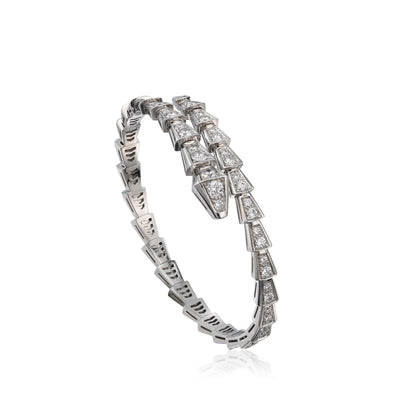 Pomuse SERPENTI BRACELET 6MM SILVER DIAMOND