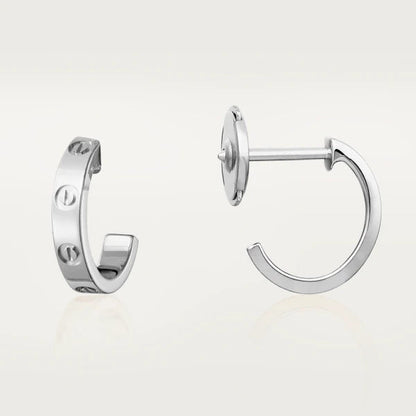 Pomuse LOVE EARRINGS 2.65MM SILVER