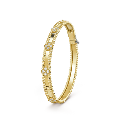 Pomuse CLOVER BRACELET 4MM DIAMONDS