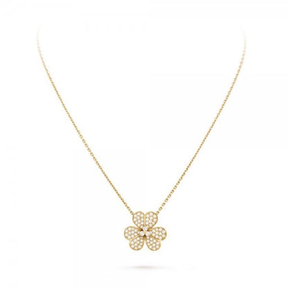 Pomuse FRIVOLE FLOWER DIAMOND NECKLACE