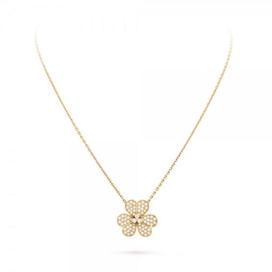 Pomuse FRIVOLE FLOWER DIAMOND NECKLACE