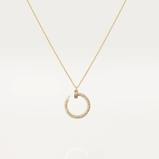 Pomuse JUSTE NECKLACE GOLD DIAMONDS