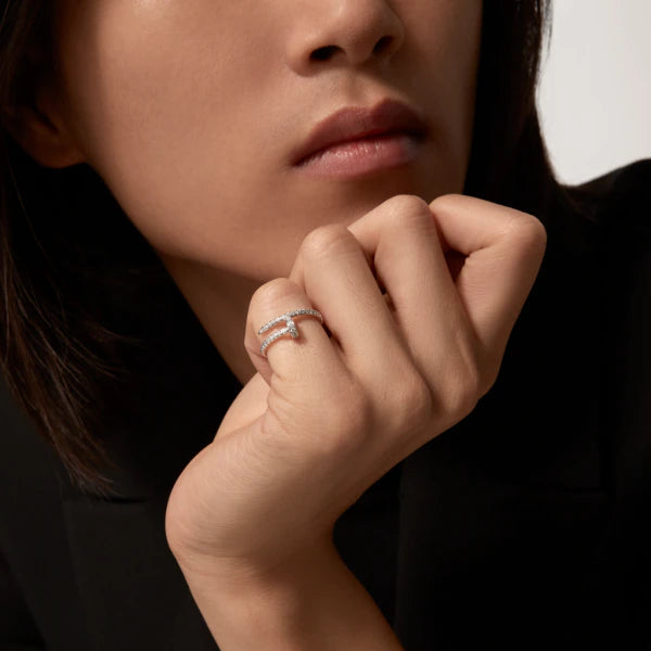 Pomuse JUSTE RING 1.8MM SILVER DIAMONDS