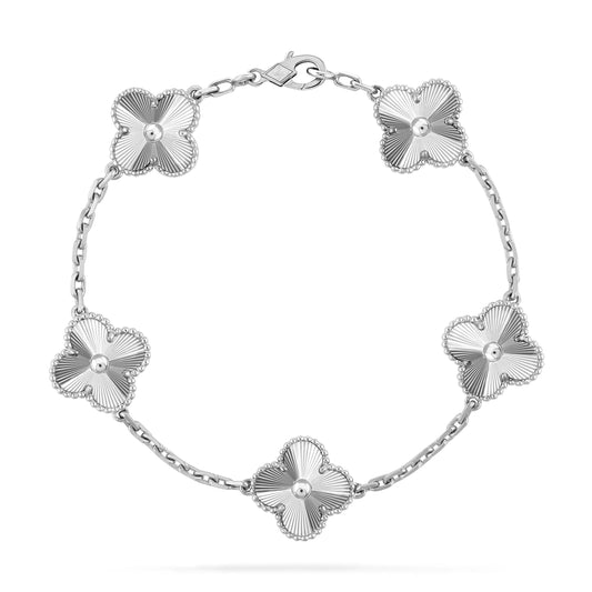 Pomuse CLOVER SILVER 5 MOTIFS BRACELET