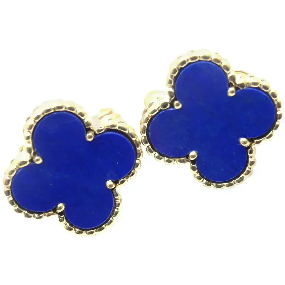 Pomuse CLOVER MINI 9.5MM TURQUOISE EARRINGS