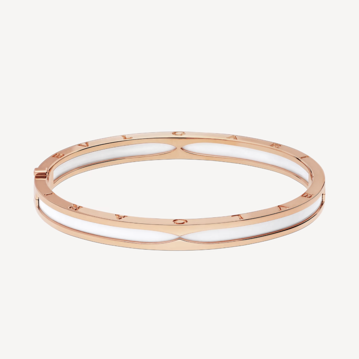 Pomuse ZERO 1 PINK GOLD WITH WHITE CERAMIC BRACELET