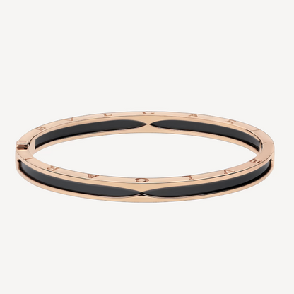Pomuse ZERO 1 PINK GOLD WITH BLACK CERAMIC BRACELET