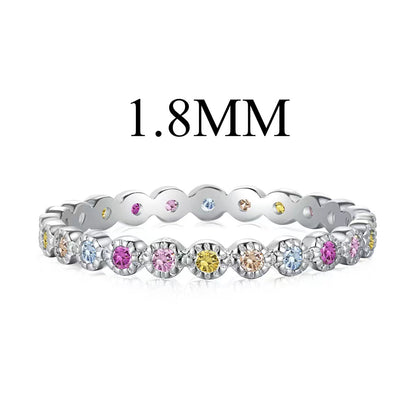 Pomuse Unique Scintillating Round Cut Daily Ring