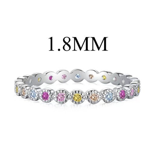 Pomuse Unique Scintillating Round Cut Daily Ring